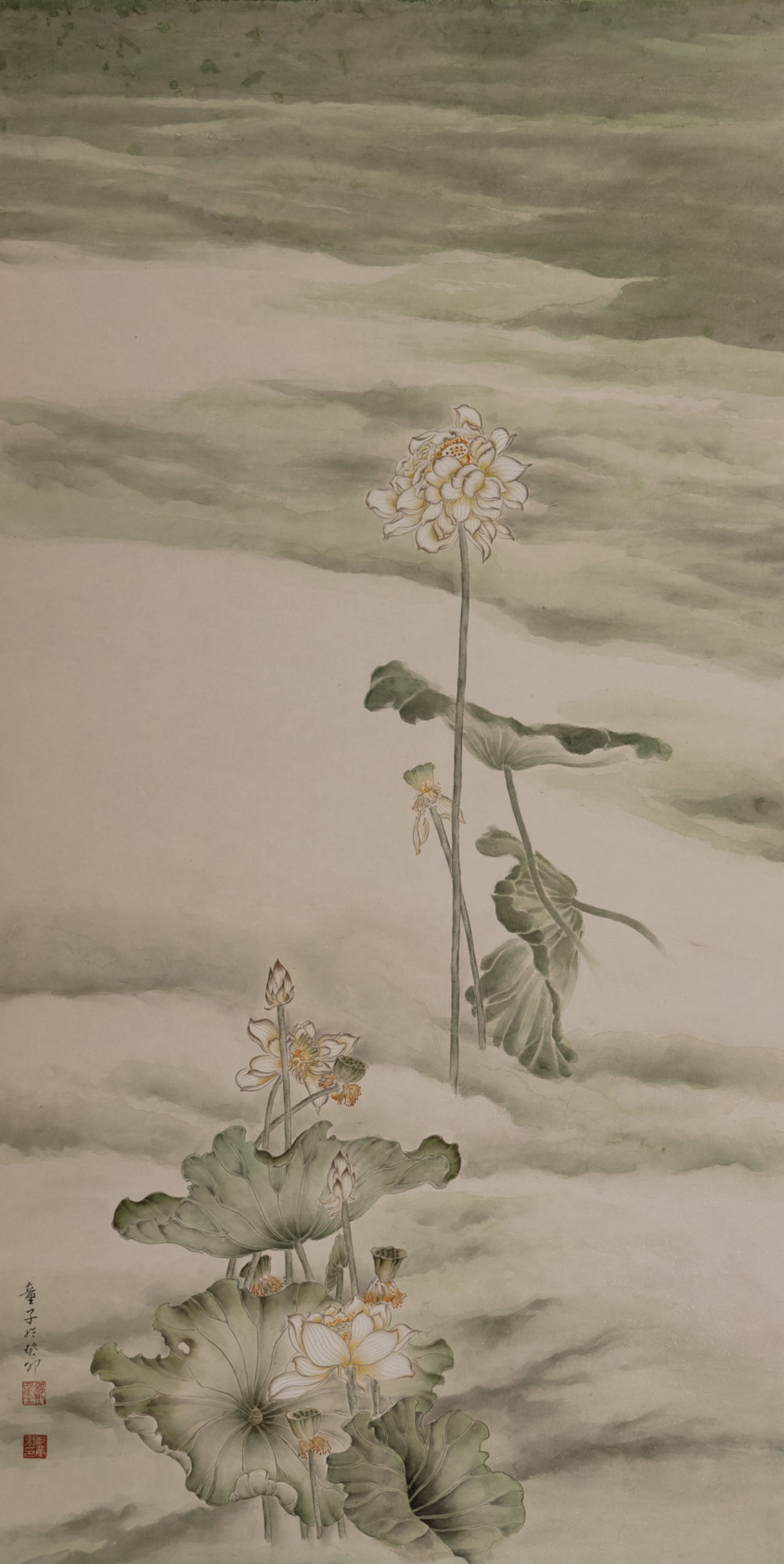Ink Wash Lotus