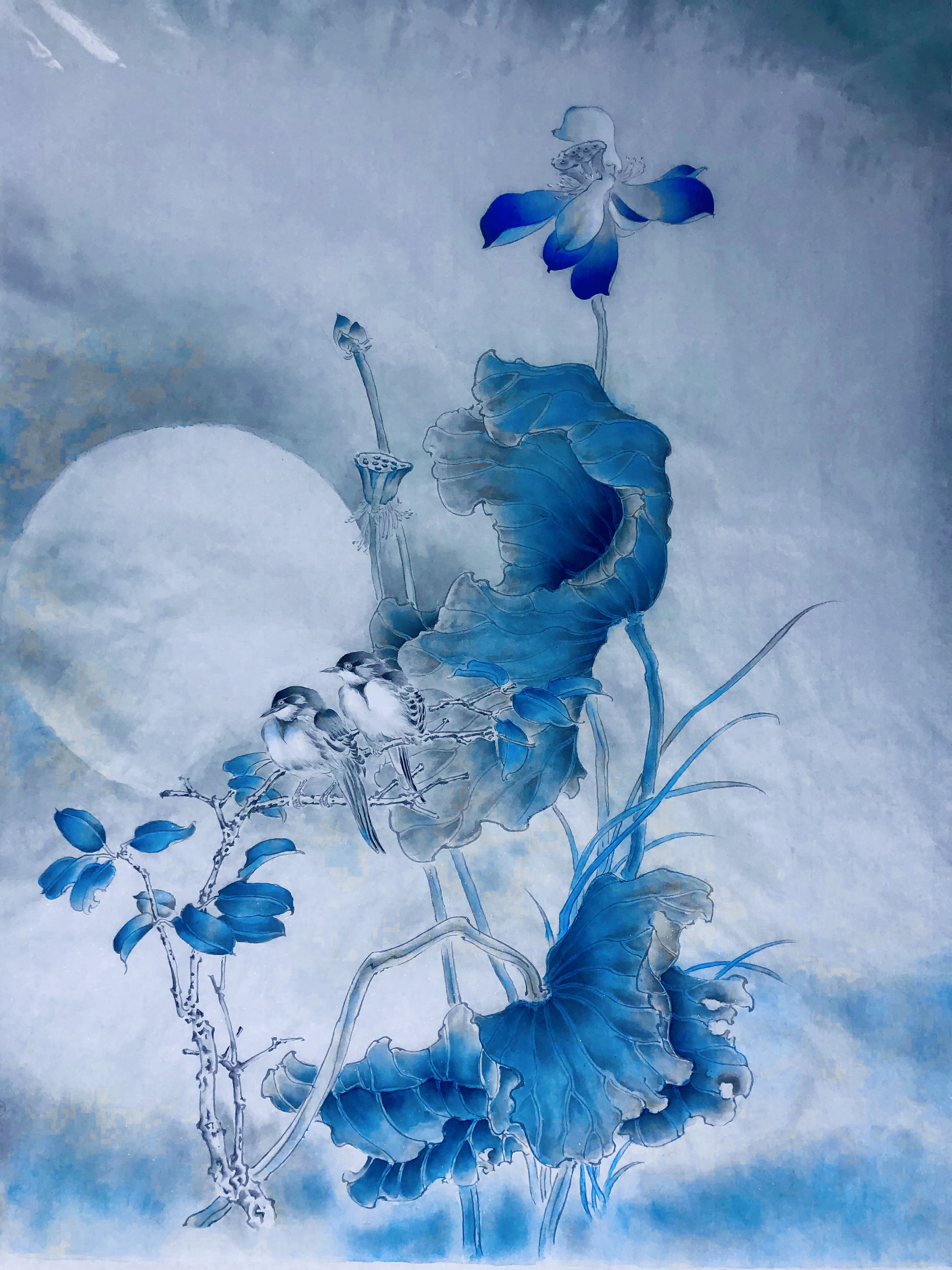 Ink Wash Lotus
